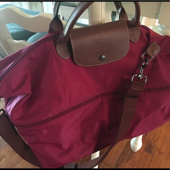 longchamp expandable duffel